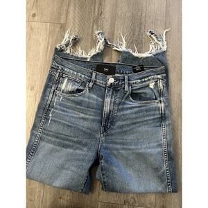 3x1 W3 Straight Authentic Cropped Jeans Size 29 Fringe Ankle